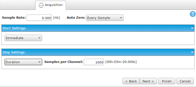 Job Editor Acquisition tab