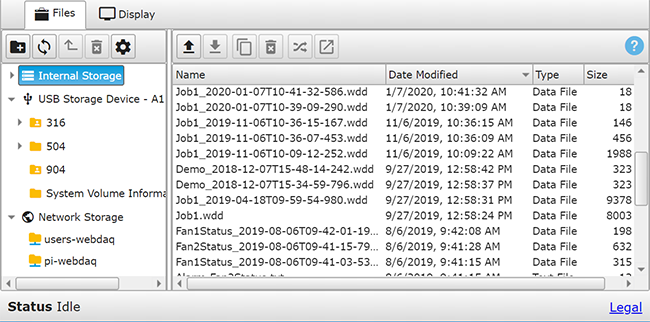 Files tab